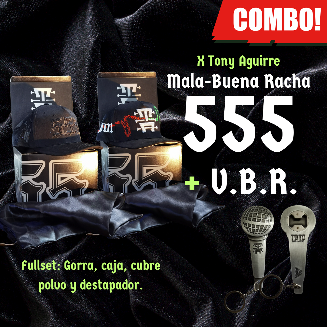 Combo de 2 gorras de la Colección Mala-Buena Racha