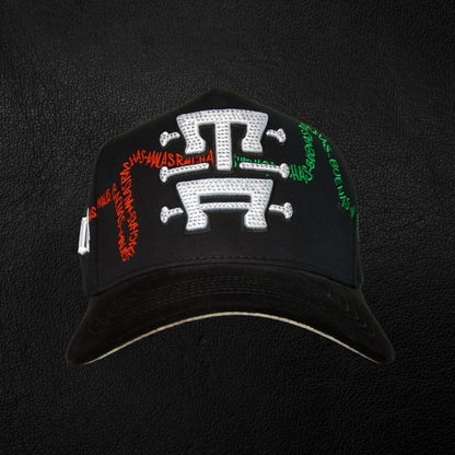 Gorra Mala-Buena Racha V.B.R. (Verde, Blanco y Rojo). Colab con Tony Aguirre.