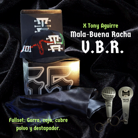 Gorra Mala-Buena Racha V.B.R. (Verde, Blanco y Rojo). Colab con Tony Aguirre.